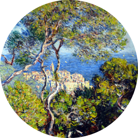 モネの絵画：“Bordighera”